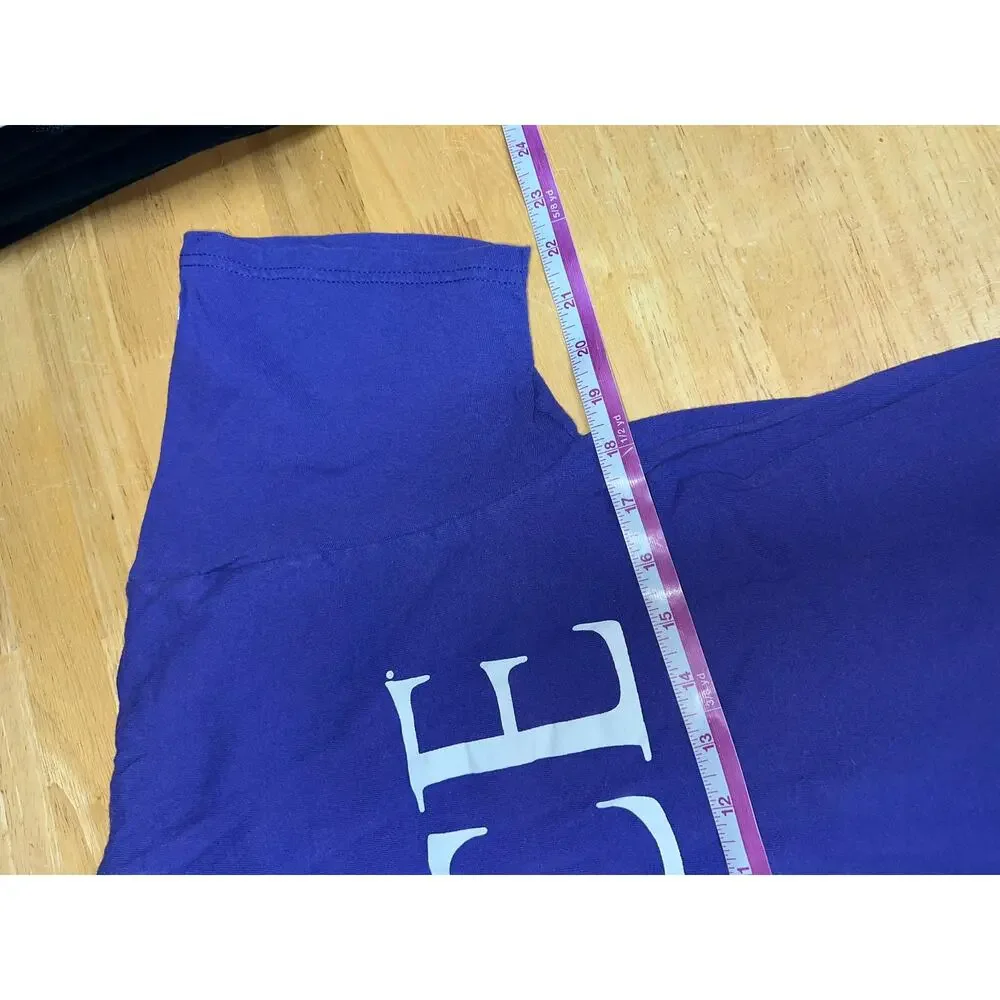 Rice University Shirt Spellout Purple College Tee Short Sleeve Champion Medium - Picture 6 of 7